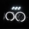 Spec-D Tuning 01-04 Nissan Frontier Halo LED Projector Black 2LHP-FRO01JM-TM - alternate 2